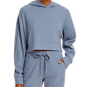 ALO Yoga Steel Blue Muse Ribbed Pullover